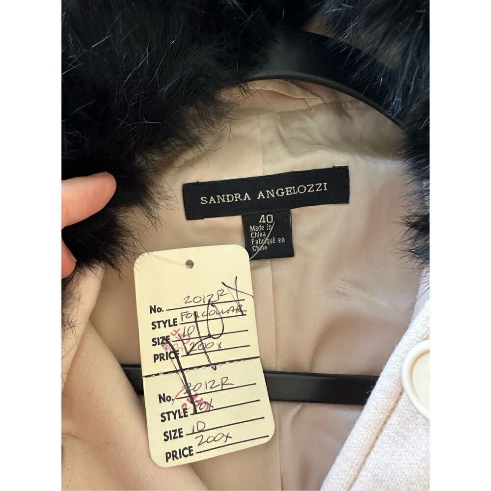 NWT Sandra Angelozzi "Nude" Jacket Size 40 80%wool 20% acrylic A - Picture 9 of 11